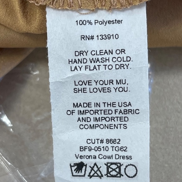 Show Me Your Mumu Weddings True Gold Verona Cowl Dress - Large - NWT - Picture 6 of 8